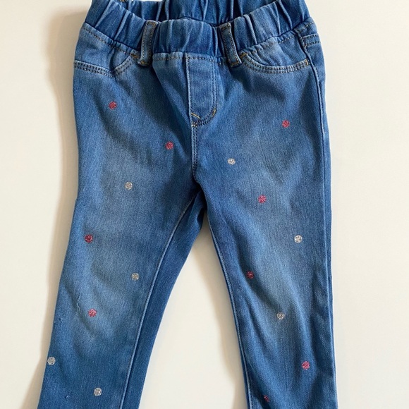 Baby Gap Jeggings Sparkle Dot 2 - Picture 1 of 6